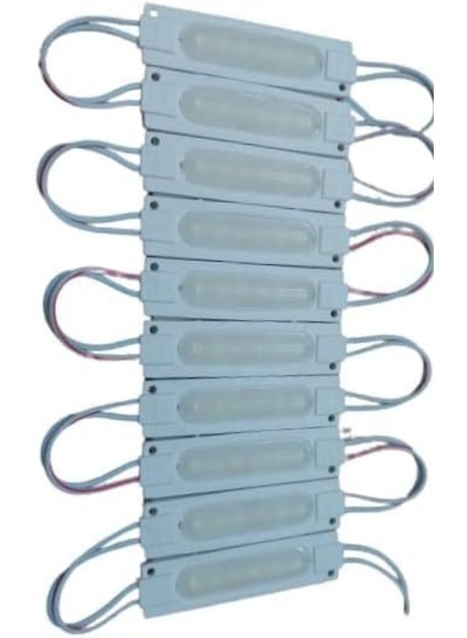 "كبسولات إضاءة LED لتزيين أضواء السيارات، 10 قطع (أبيض)"