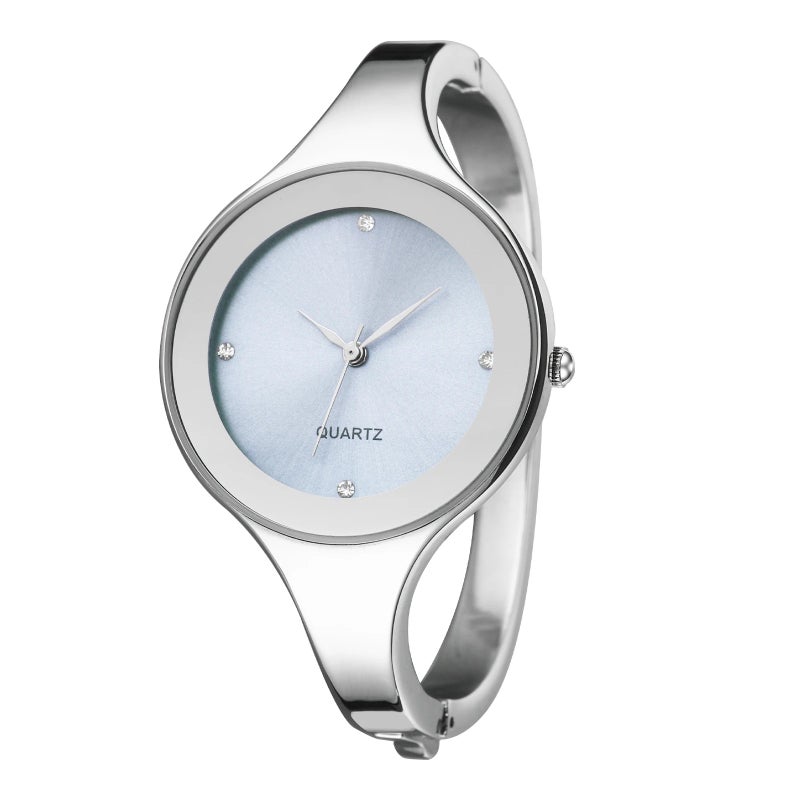 Bluejw Elegant Luxury Women's Stainless Steel Alloy Quartz Wrist Watch – Analog Dial, Mineral Glass, Fashion Business Sport Style, Antique Finish, Limited Edition - Image 3