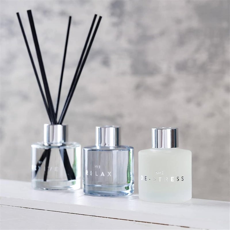 GERRIT جيريت 100 قطعة من أعواد ناشر القصب، أعواد ناشر عطر الزيوت العطرية، أعواد قصب ليفية بديلة لإعادة التعبئة للسبا وغرفة النوم والمنزل والمكتب (أسود) - Image 3