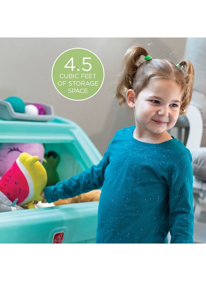 STEP2 2-IN-1 TOY BOX & ART LID, MINT - Image 4