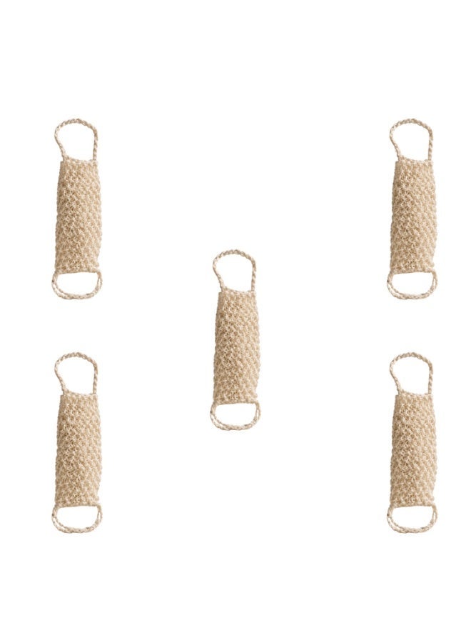 Hotel Natural Fiber Exfoliating Bath Scrubber - Pack of 5 - Image 2