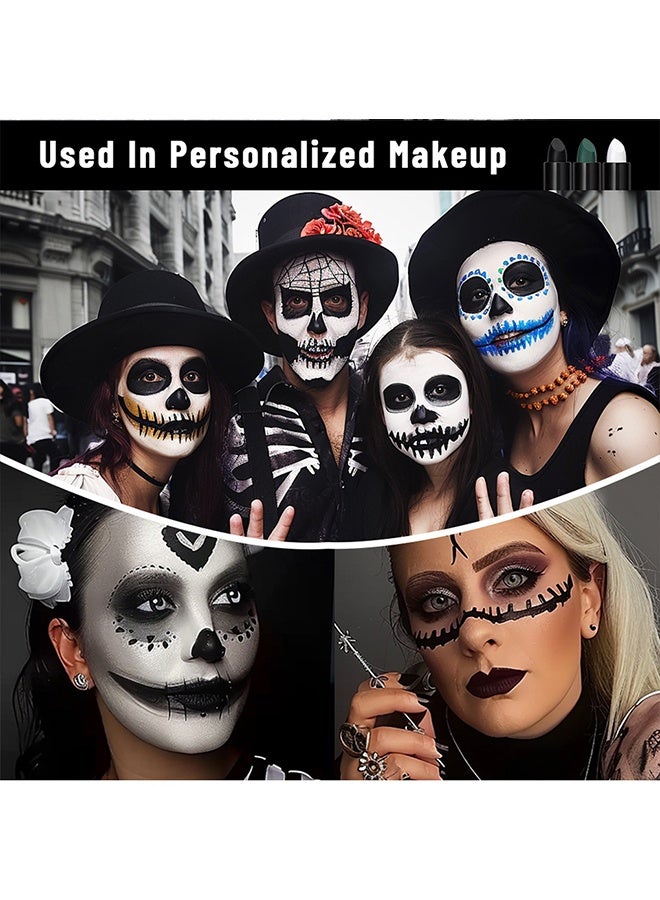 ibcccndc Eye Black Stick,Black Cream-Blendable Face Body Paint Stick for Adults Children Eye Black Softball Football Baseball Sports , Non-Toxic Hypoallergenic for Cosplay Joker Costume Parties,#Black - Image 5