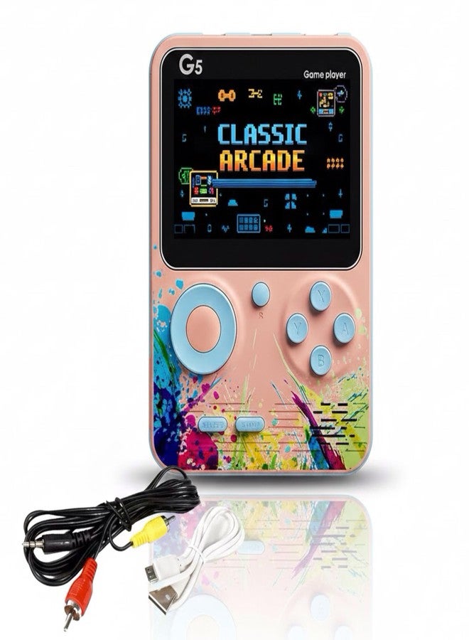 SNAPTRON G5 Handheld Game Console for Kids, Retro Portable Console with Built-in 500 Classic Video Games, Retro Mini Game with HD Screen, Rechargable Handheld Console for Girls & Boys, Random Color - Image 1