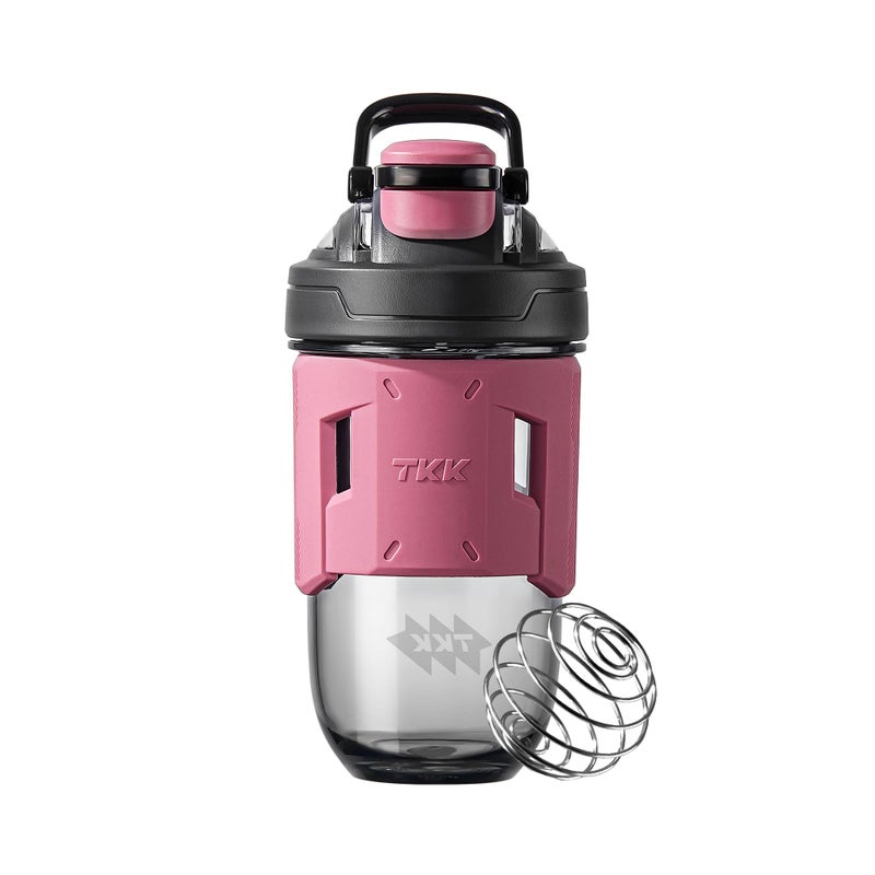 زجاجة خلط TKK سعة 24 أونصة مع كرة خلط زجاجة بروتين بلاستيكية لشراب البروتين قبل وبعد التمرين زجاجة خلط أمريكية من تريتان خالية من BPA
