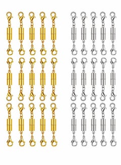 30 Piece Necklace Clasps Bracelet Buckle Gold and Silver Magnetic Jewelry Locking Clasp and Closures Lobster Connector
