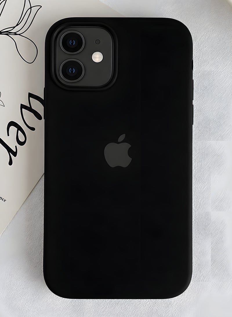 Silicone Case for iPhone 11 – Soft-Touch Shockproof Slim Protective Cover with Soft Inner Lining, Camera Protection & Anti-Slip Grip - Black - Image 2