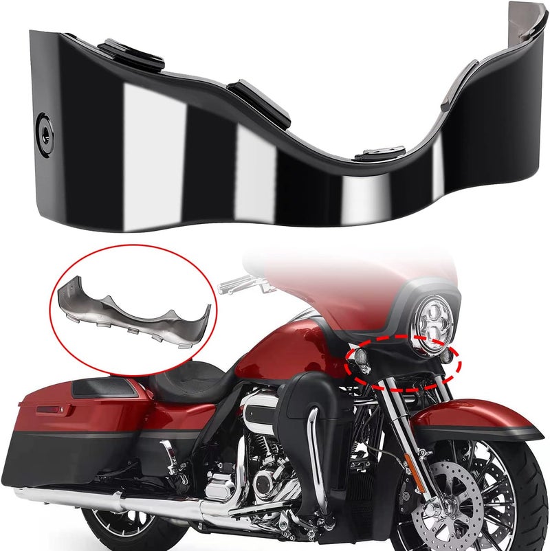XMMT Gloss Black Motorcycle Outer Batwing Lower Trim Skirt Fairing for Harley Touring Models 2014-2020 - Image 2