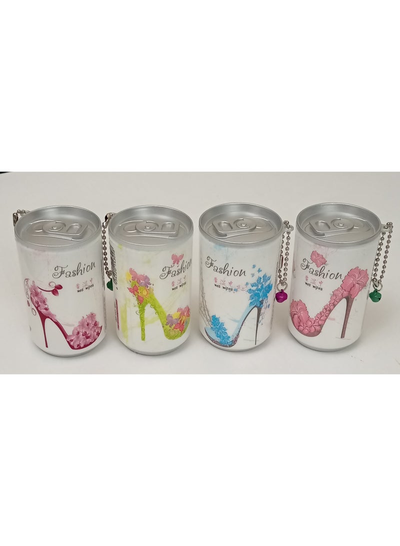 علبة مناديل مبللة صغيرة الحجم للسفر (4 قطع) - Image 3