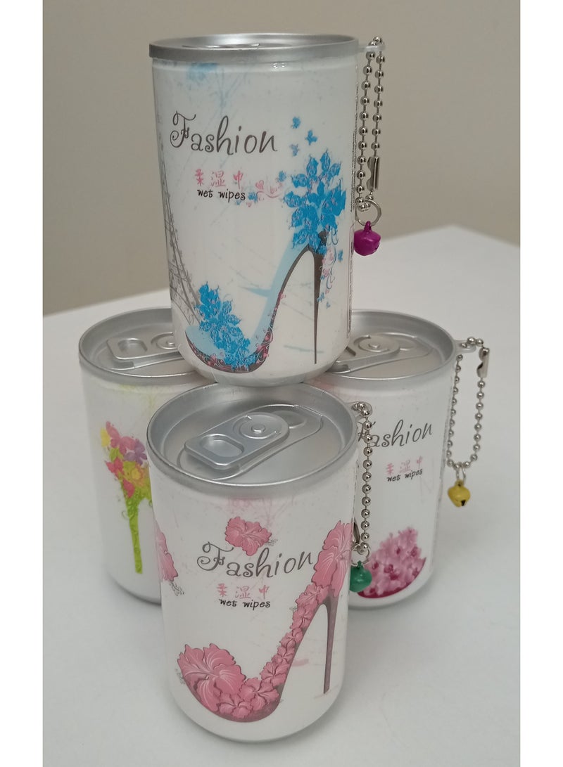 علبة مناديل مبللة صغيرة الحجم للسفر (4 قطع) - Image 4