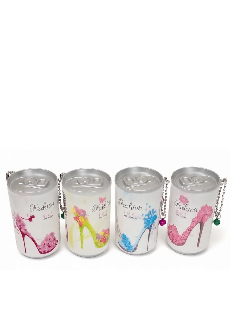 علبة مناديل مبللة صغيرة الحجم للسفر (4 قطع) - Image 2