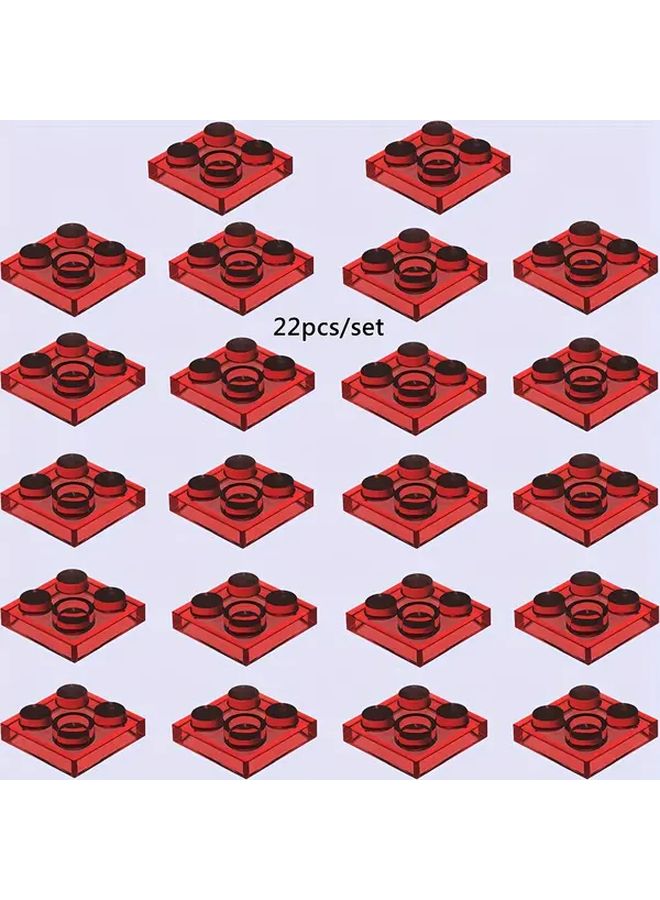 Transparent Slide Pipeline Water Park DIY Building Blocks Toy Set With Red Base - Image 1