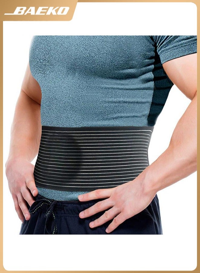 Umbilical Hernia Belt for Unisex Abdominal Support Binder with Compression Pad Navel Ventral Eastric Incisional Hernias Surgery Prevention Aid（L-XL) - Image 1