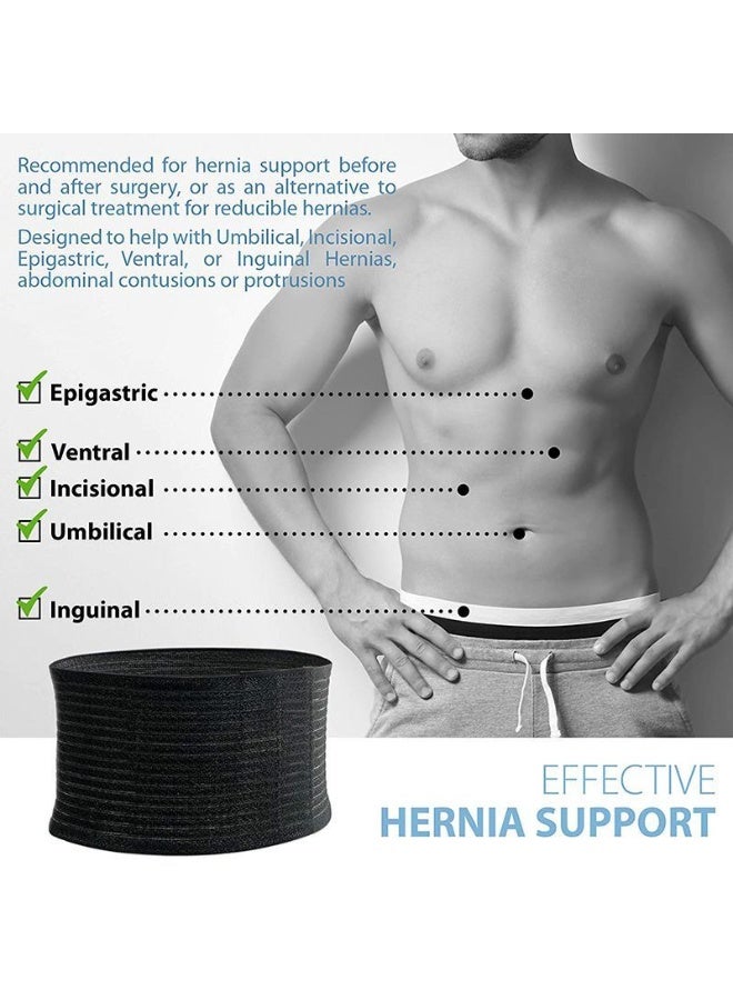 Umbilical Hernia Belt for Unisex Abdominal Support Binder with Compression Pad Navel Ventral Eastric Incisional Hernias Surgery Prevention Aid（L-XL) - Image 3
