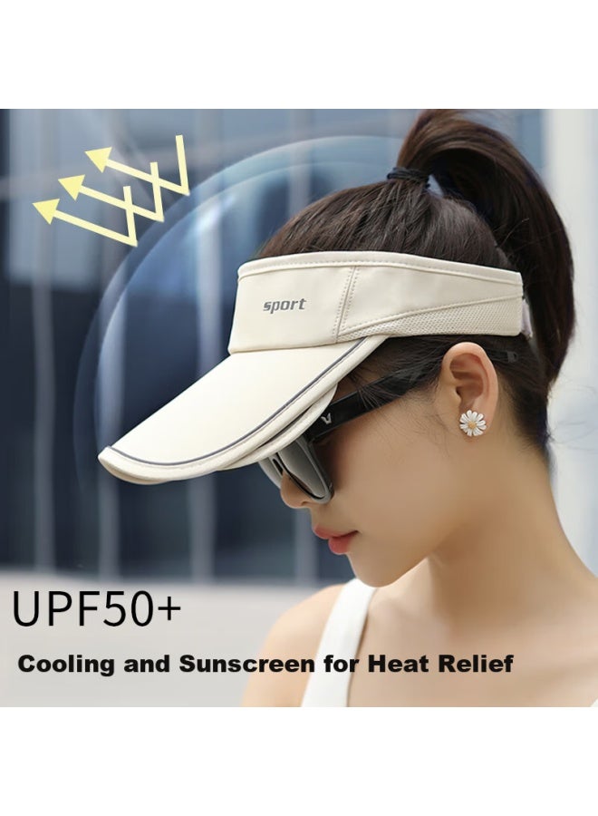 Red Dragonfly Men's Summer Beach Sun Hat Sunscreen Face Shield Korean Fashion Trend Big Brim Cycling Travel Sunshade Top Hat - Image 2