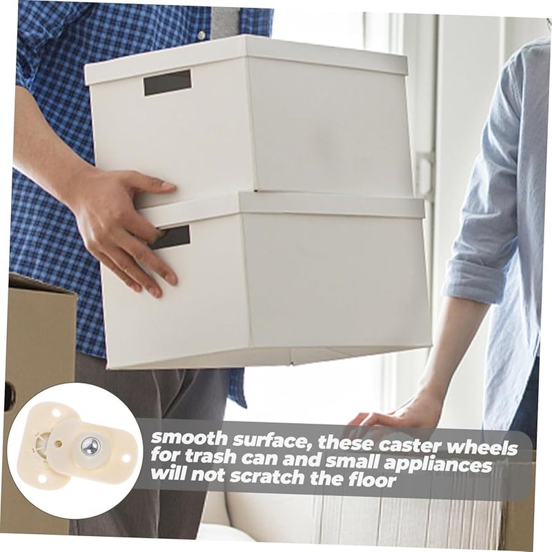 2 Pack Self Adhesive Swivel Caster Wheels Strong Bearing Capacity for Furniture Home Appliances Storage - Image 5