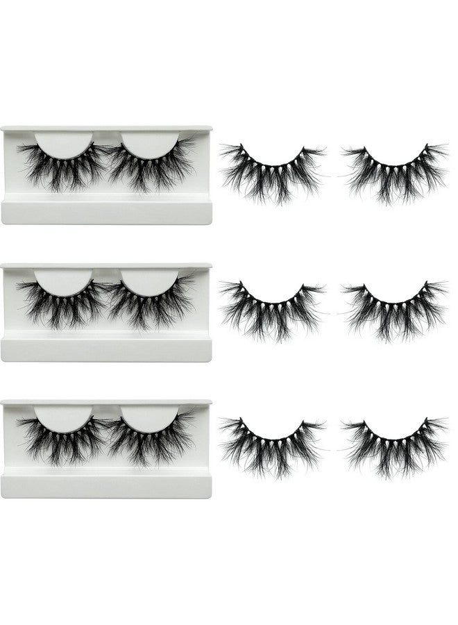 mikiwi Ink Lashes Mikiwi Eyelashes, 5D Mink Eyelashes, Super Fluffy Long Dramatic Eyelashes, Thick Handmade Full Strip Lashes, Cruelty-Free Lash 20-22Mm 3D Mink Lashes - Image 1
