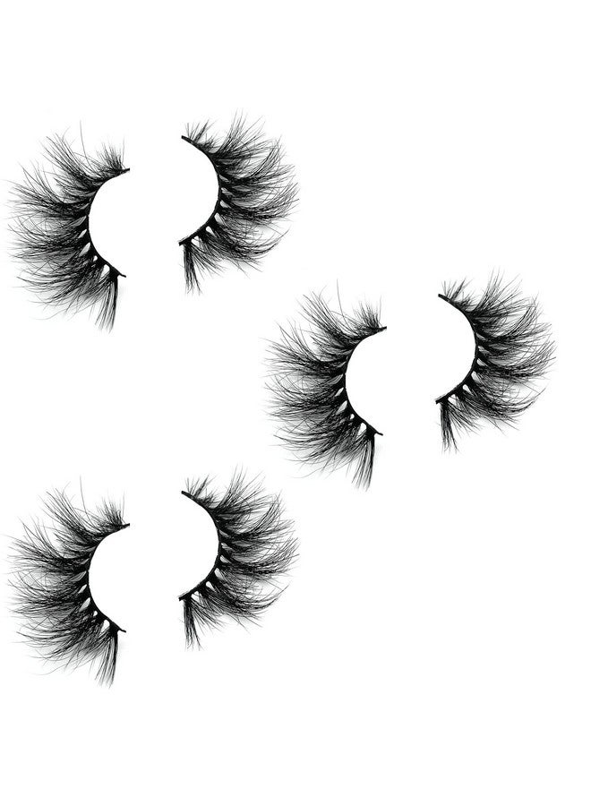 mikiwi Ink Lashes Mikiwi Eyelashes, 5D Mink Eyelashes, Super Fluffy Long Dramatic Eyelashes, Thick Handmade Full Strip Lashes, Cruelty-Free Lash 20-22Mm 3D Mink Lashes - Image 2