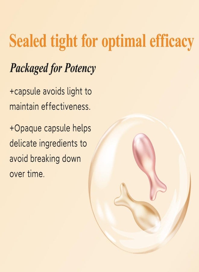 HKH Vitamin C & Retinol Serum for Face - Vit C Oil Capsules with Niacinamide Anti Aging Skincare - Vit A Night Serum Capsules for Women - Moisturise Smooth Fine Lines Even Tone Firming Skin (38+38 ct - Image 5