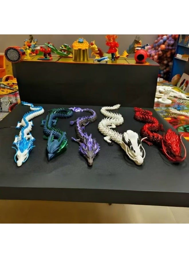 Naraku 2 Mythological Beast Chaos In The Sea Ao Bin Western Sea Dragon King 3D Printed Anime Figure Collectible Model Toy-Color:3D Printing Ao Leap West Sea Dragon King Black Red Blue 40CM