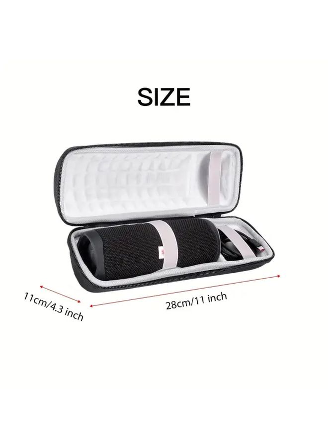 حالة سماعة سفر مقاومة للصدمات باللون الأسود لسلسلة JBL Flip مع أقسام متعددة - Image 5
