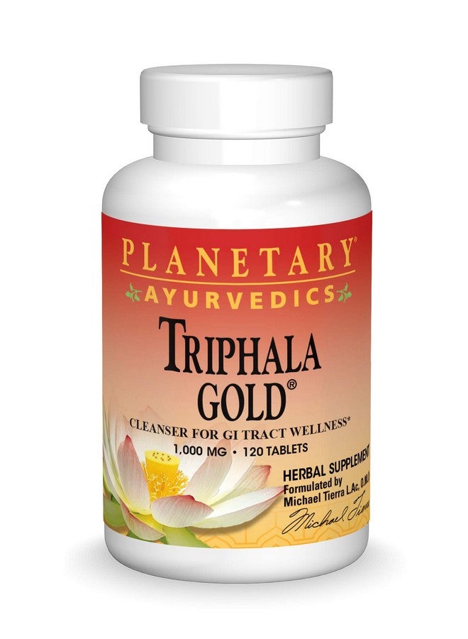 PLANETARY HERBALS Triphala Gold 1000Mg Extra Strength Ayurvedic 120 Tablets - Image 2