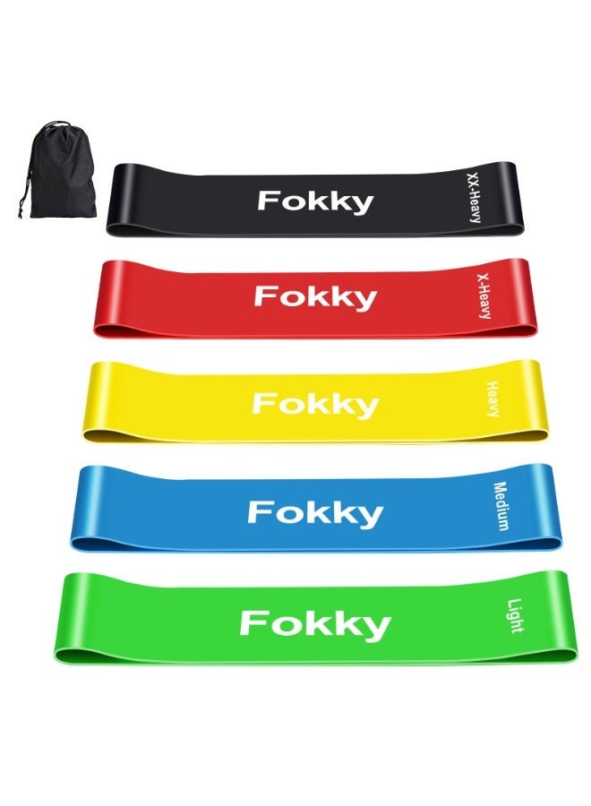 LOVET Resistance Bands Set of 5 for Home Exercise, Yoga, Physical Therapy and Strength Training - Image 2