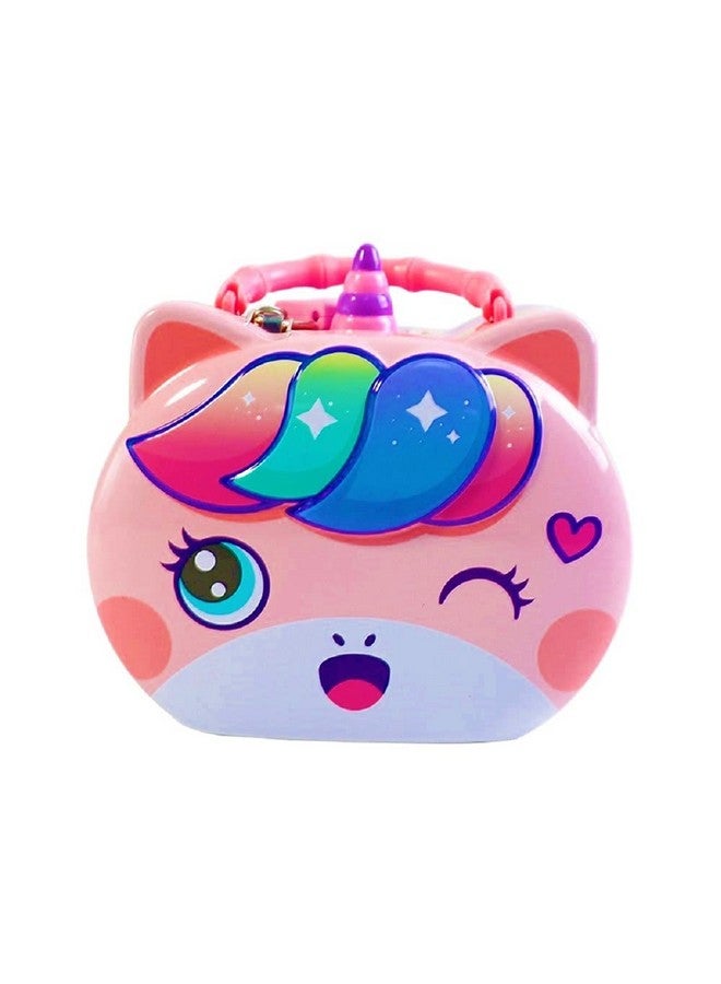 FunBlast Piggy Bank for Kids - Unicorn Themed Money Saving Tin Coin Bank with Lock and Key - Birthday Return for Boys & Girls, Money Bank, Coin Box for Kid, Metal Coin Box (Unicorn Coin Box) - Image 1