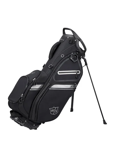 Wilson Exo II Stand/ Carry Golf Bag with 5 divided club sections, Black