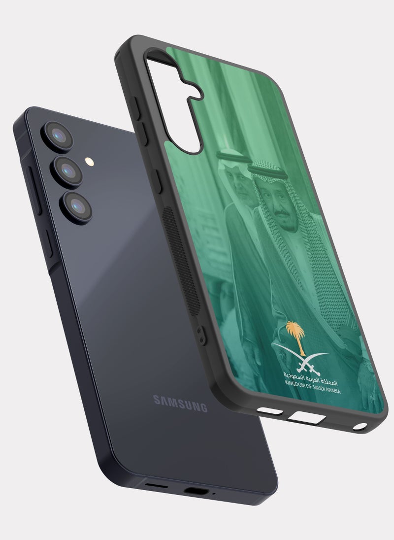بكسلات كفر سامسونج جالكسي ايه 35 الملك سلمان بن عبدالعزيز ال سعود اخضر - Image 2