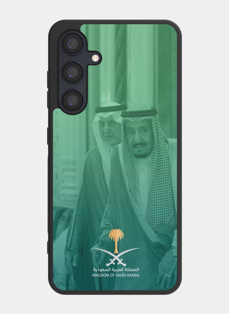 بكسلات كفر سامسونج جالكسي ايه 35 الملك سلمان بن عبدالعزيز ال سعود اخضر - Image 1