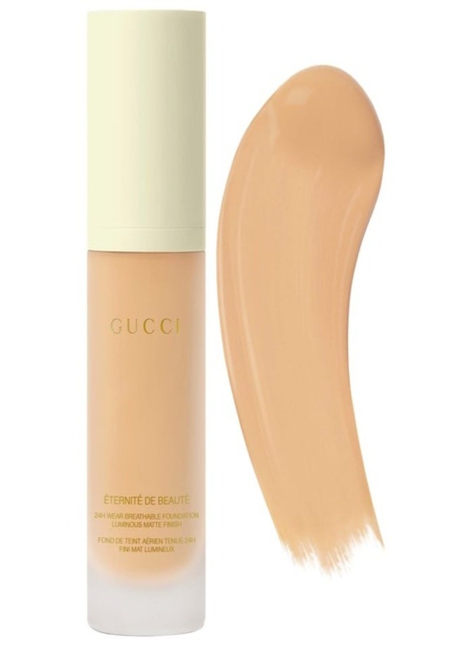 GUCCI Eternité de Beauté Foundation SPF 15 30ml – 24H Long-Lasting Matte Finish 180W Warm Fair - Image 1