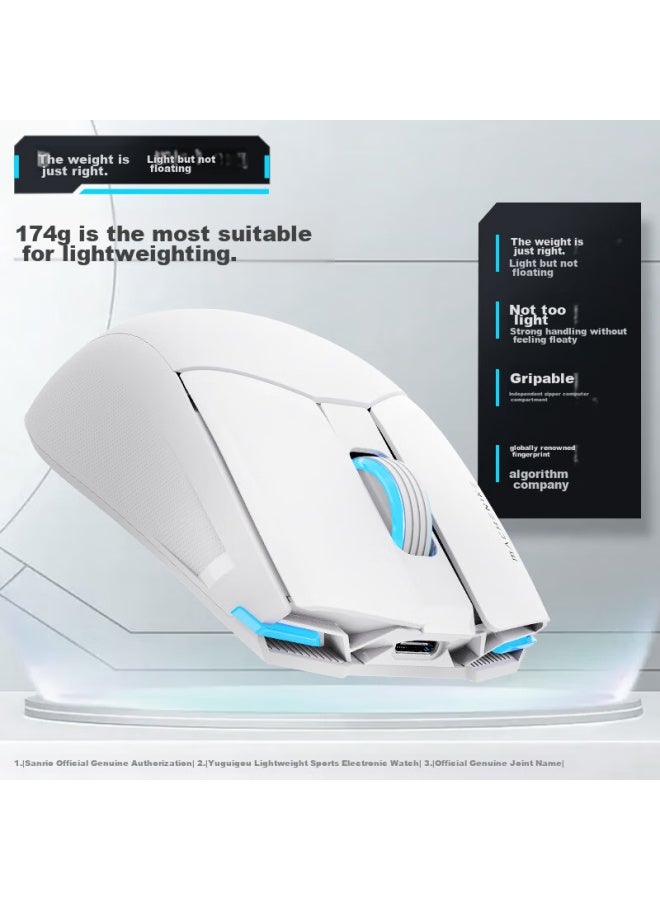 Machenike M7pro Wired/wireless Dual Mode Mouse Gaming Mouse Ergonomic Symmetrical Mouse - Explore Black - Image 3
