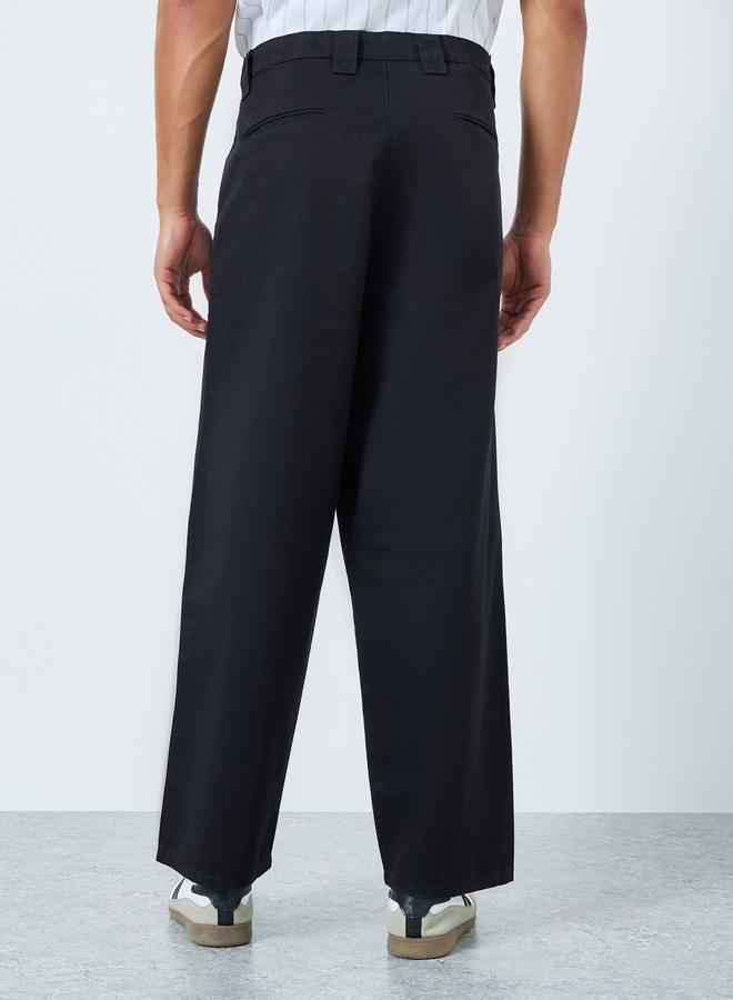 Styli Men Black Baggy Fit Pants - Image 3