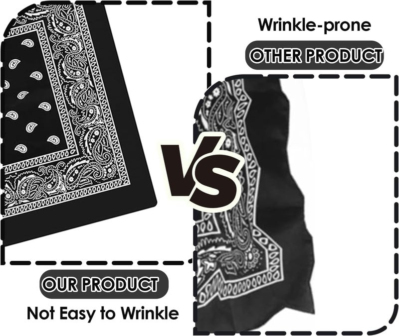 ALMEKAQUZ Multifunctional Bandana Headscarf Set - Pack of 4 (Red, Black, White, Sapphire Blue) - Image 5