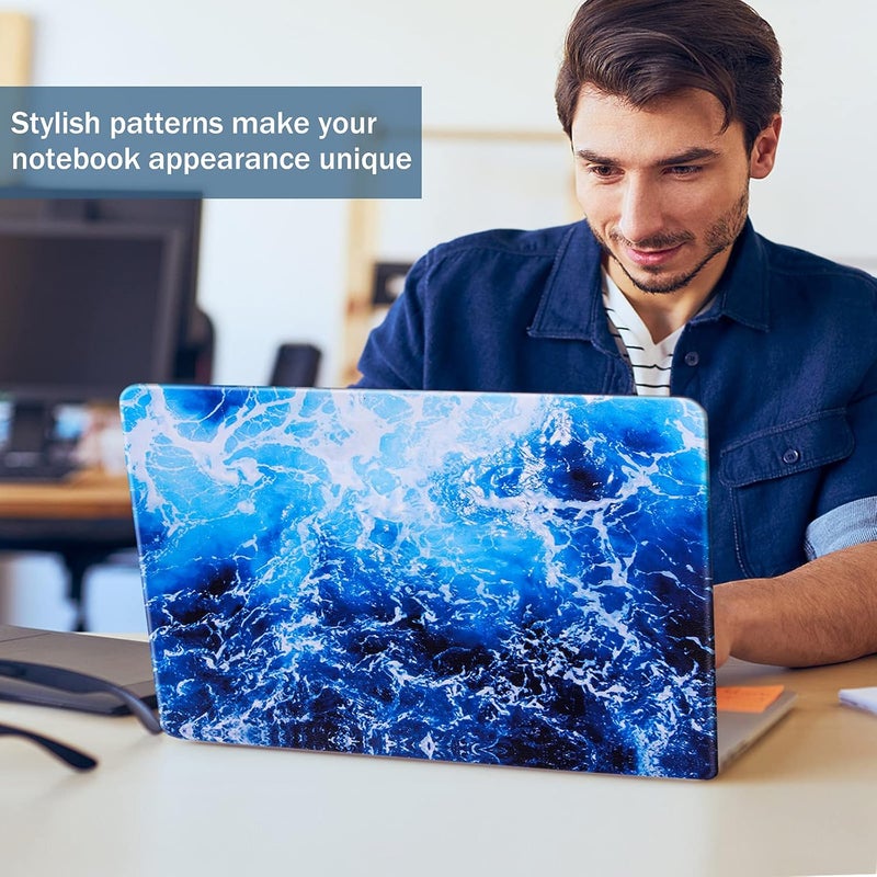 ICOLOR Laptop Skin Sticker Decal 12 13 13.3 14 15 15.4 15.6 inch Personalized Universal Notebook Vinyl Skin Stickers Cover Art Decal Computer Protector (Blue Ocean) - Image 3