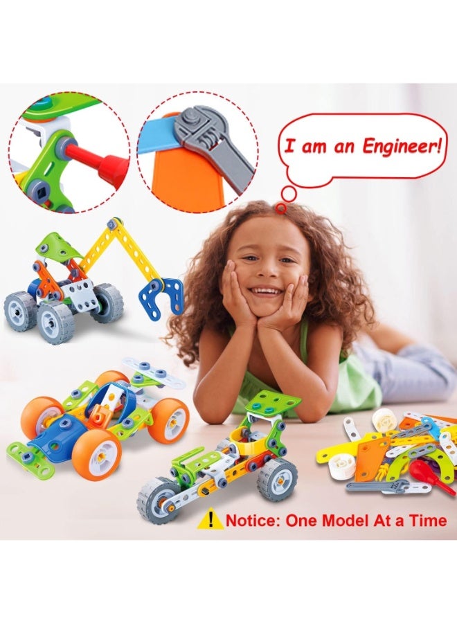 حديقة الألعاب مجموعة مكعبات بناء STEM 10 في 1، مكونة من 167 قطعة، للأطفال من سن 3 إلى 12 عامًا، لعبة بناء تعليمية للأولاد والبنات، مشاريع هندسية تعليمية إبداعية، مجموعة هدايا عيد ميلاد للأطفال الكبار، مكعبات نماذج ممتعة يمكنك صنعها بنفسك - ابنِ نموذجًا واحدًا في كل مرة. - Image 4