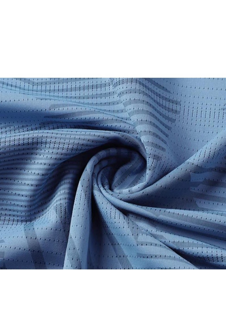 Men's Cool Breathable Quick Drying T-Shirt Short Sleeved Polo Shirt - Image 5