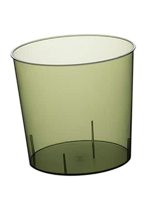 Clear Small Trash Bin for Bathroom Kitchen Office Home Multipurpose Waste Paper Storage - Image 1