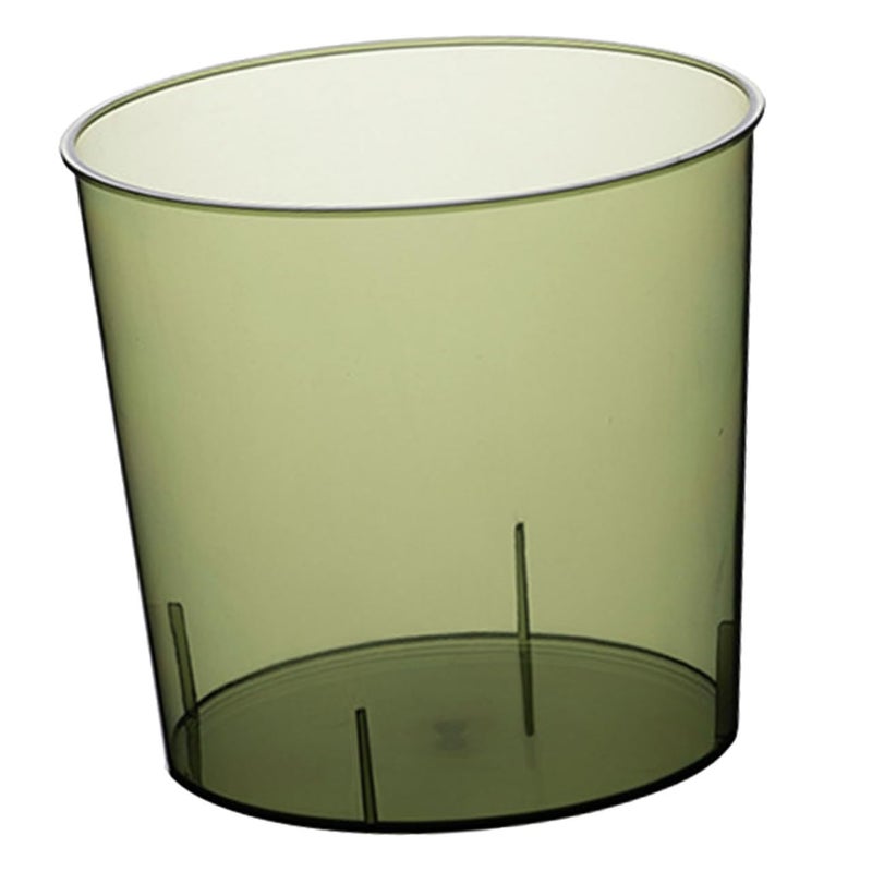 Clear Small Trash Bin for Bathroom Kitchen Office Home Multipurpose Waste Paper Storage - Image 2