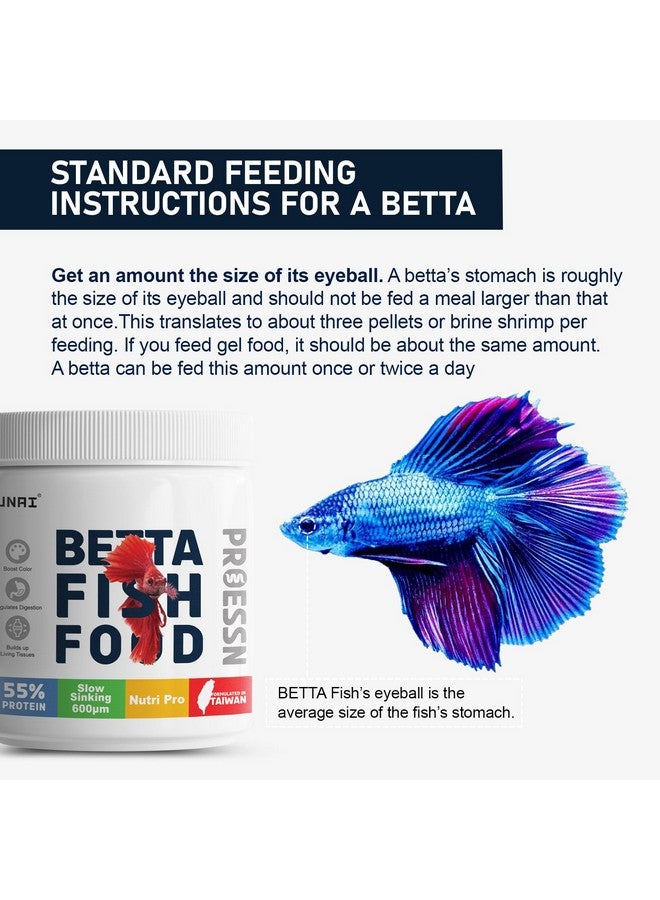 TUNAI Nutri Choice Betta Fish Food | 40G | Micro Pellets 600 Microns | Enriched With 55% Protein (600 Microns - Micro Pellets, 40G), All Life Stages - Image 5