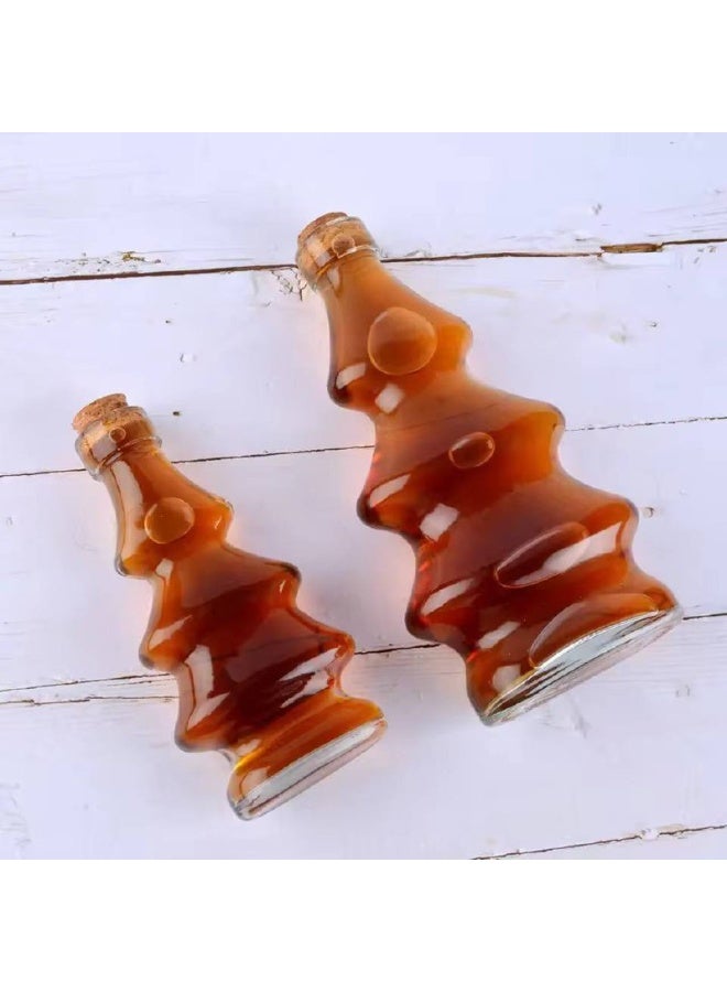 Oil bottle, zigzag glass, cap