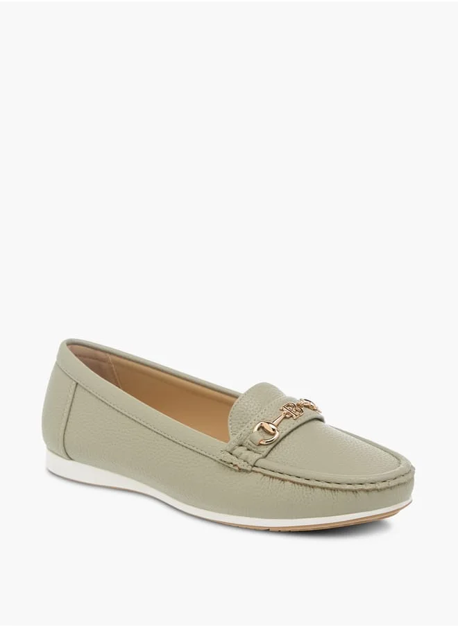 Flora Bella By Shoexpress Women Monogram Slip-On Buckle Loafers