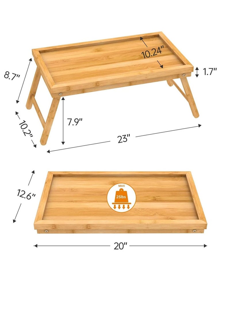 Excellence Bamboo Bed Tray with Folding Legs Lap Tray Breakfast Tray Great for Breakfast in Bed or Eating Tray - pzsku/Z017EF9090864E96451F9Z/45/_/1660924440/0e483d60-58e2-48e6-b494-a034ff158d22