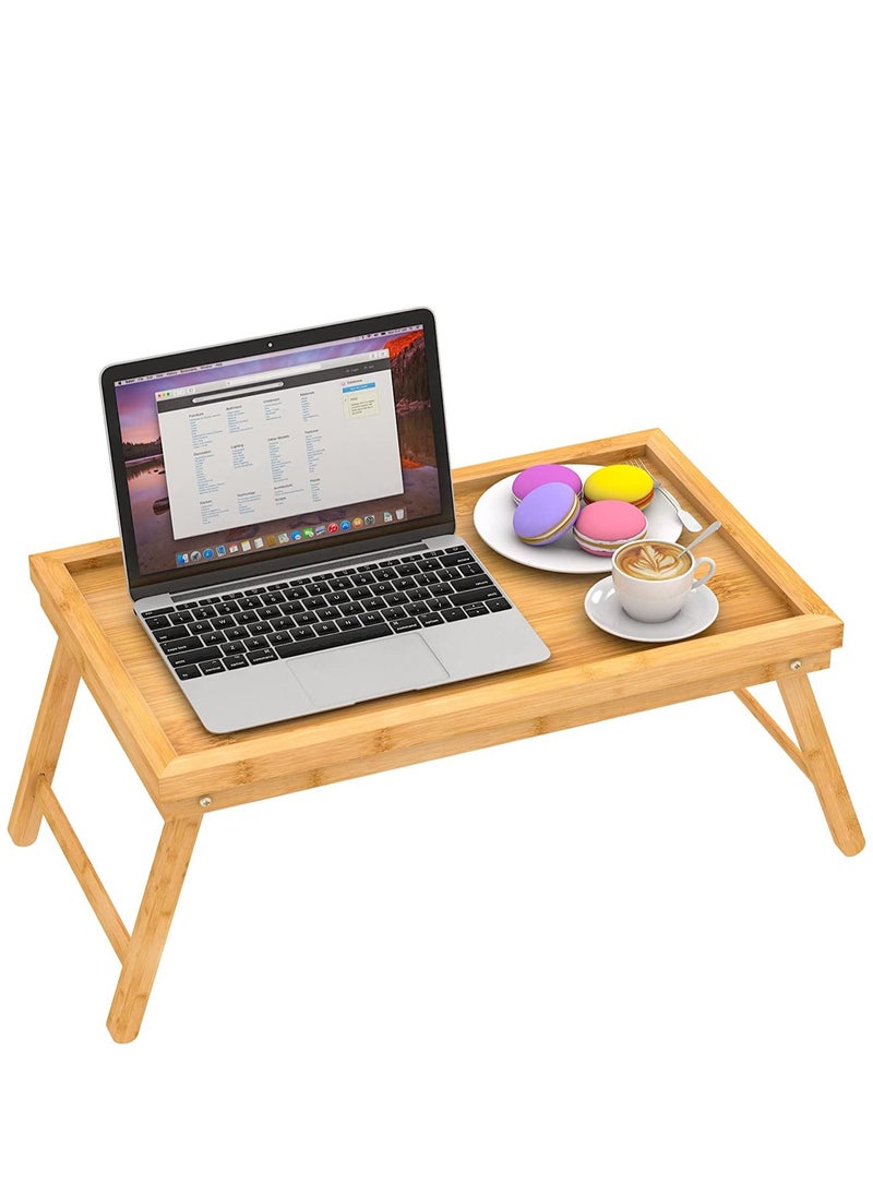 Excellence Bamboo Bed Tray with Folding Legs Lap Tray Breakfast Tray Great for Breakfast in Bed or Eating Tray - pzsku/Z017EF9090864E96451F9Z/45/_/1660924440/36a844a6-524f-431d-8f92-aed1a3cdf422