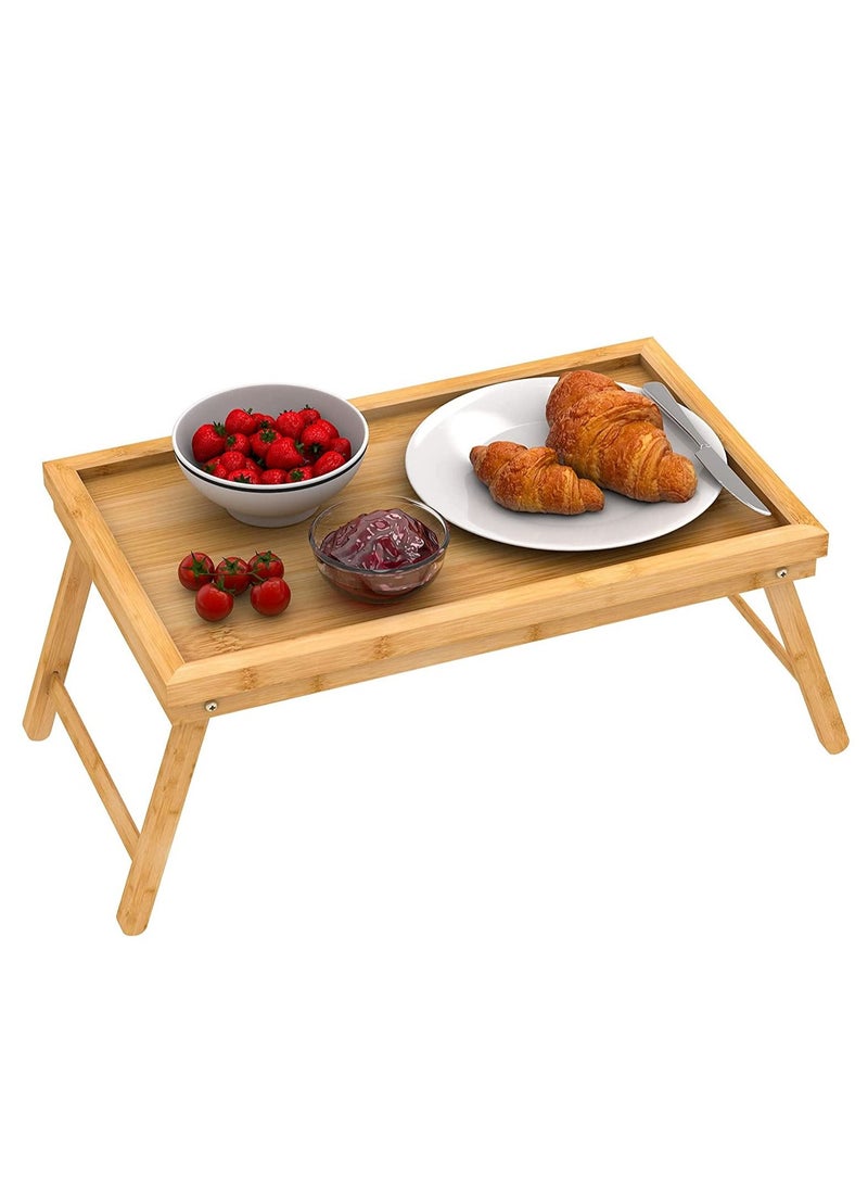 Excellence Bamboo Bed Tray with Folding Legs Lap Tray Breakfast Tray Great for Breakfast in Bed or Eating Tray - pzsku/Z017EF9090864E96451F9Z/45/_/1660924440/4c9592a3-1190-46c0-9a67-8f8d19560de7