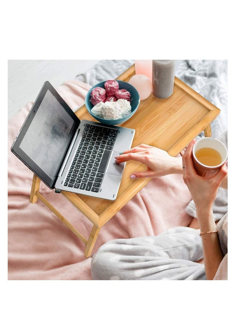 Excellence Bamboo Bed Tray with Folding Legs Lap Tray Breakfast Tray Great for Breakfast in Bed or Eating Tray - pzsku/Z017EF9090864E96451F9Z/45/_/1660924440/57cf8b47-9d42-4948-b5d1-33a93b049bd3