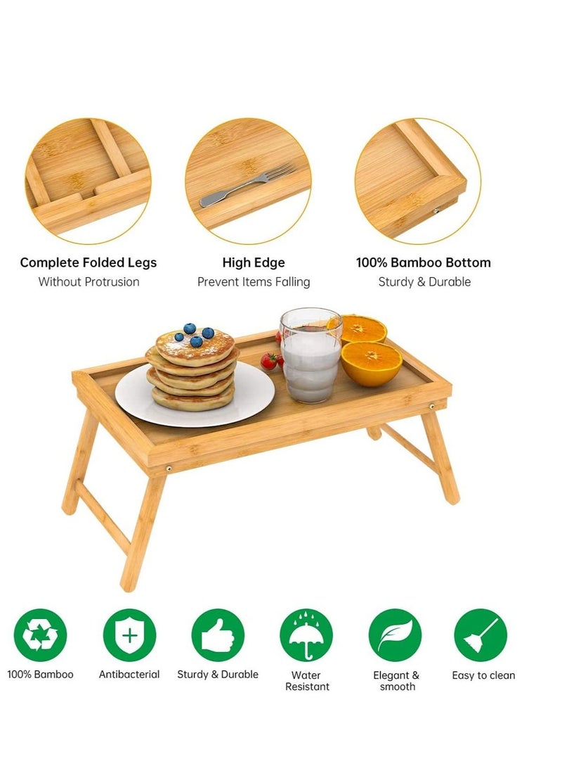 Excellence Bamboo Bed Tray with Folding Legs Lap Tray Breakfast Tray Great for Breakfast in Bed or Eating Tray - pzsku/Z017EF9090864E96451F9Z/45/_/1660924440/5bfb0366-e044-4e00-a671-74bb4fbc9551