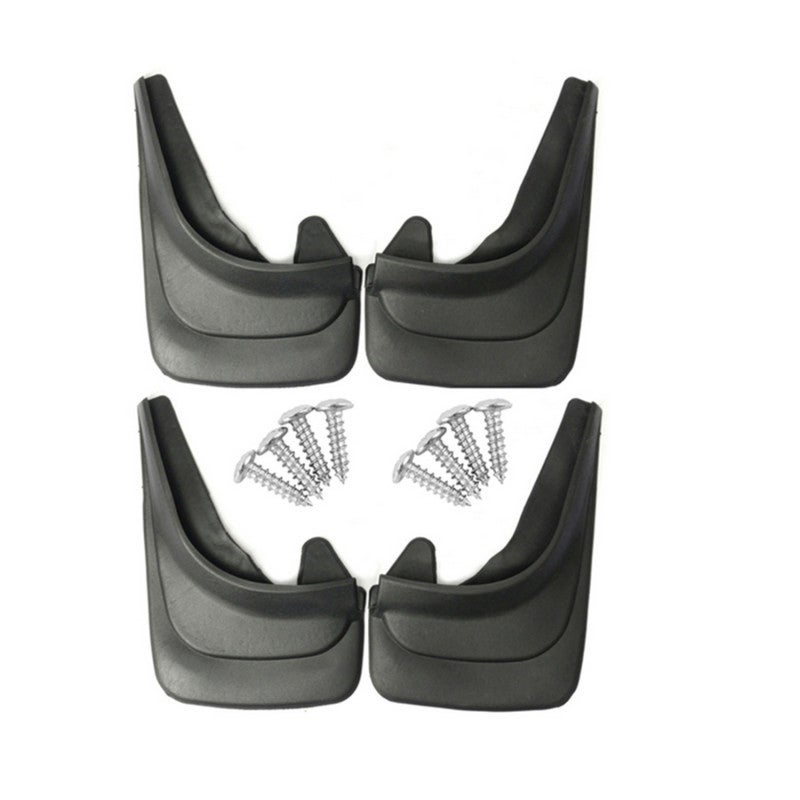 Car Rubber Mud Flap 4-Piece Set Flexible Durable Protection Automotive Splash Guard - Universal Fit For Multiple Vehicles Car Mud Guard for SUVs Trucks Pickups Daily Drivers - Image 1