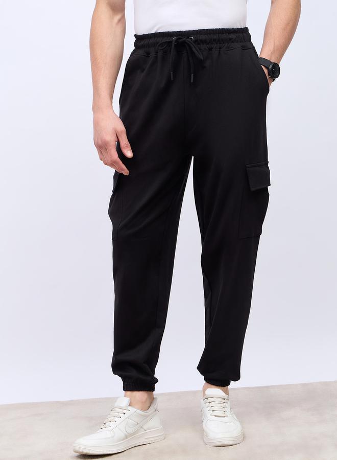 Styli Oversized Fit Cargo Joggers with Elasticated Hem  - Image 2