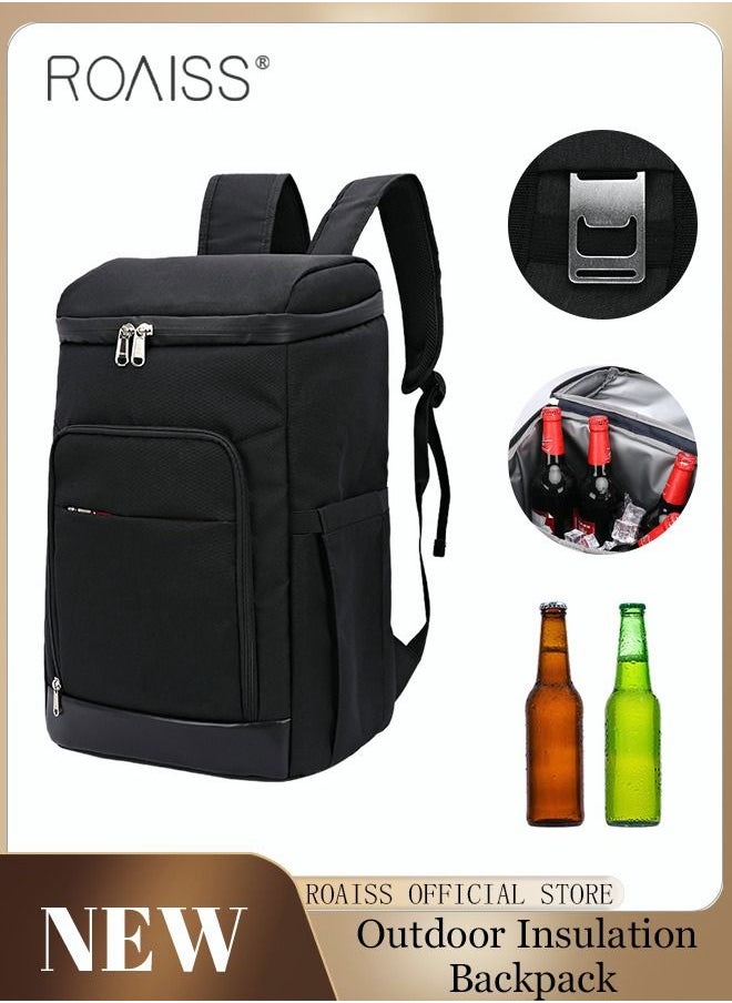 roaiss - Outdoor 27 Cans Cooler Backpack Insulated Bag with Bottle Opener Waterproof Oxford Ice Refrigerated Fresh-keeping for Men Women Picnic/BBQ/Beach - Image 1